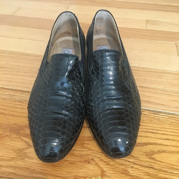 FRATELLI Genuine Snake skin Slip On Loafers - Picture 6 of 8